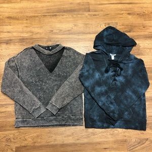 SOLD Lot of Oversized Oil Wash and Tie-Dye Hoodie